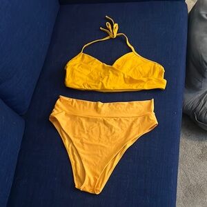 Golden Yellow Bikini Set